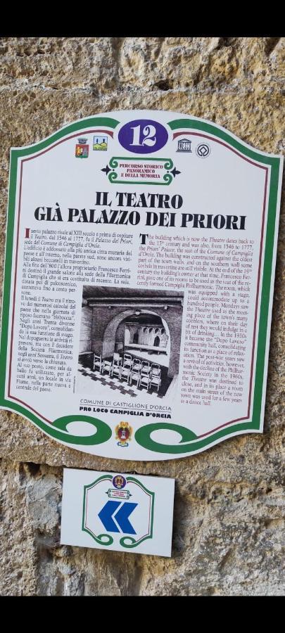 La Casa Del Teatro Leilighet Campiglia dʼOrcia Eksteriør bilde